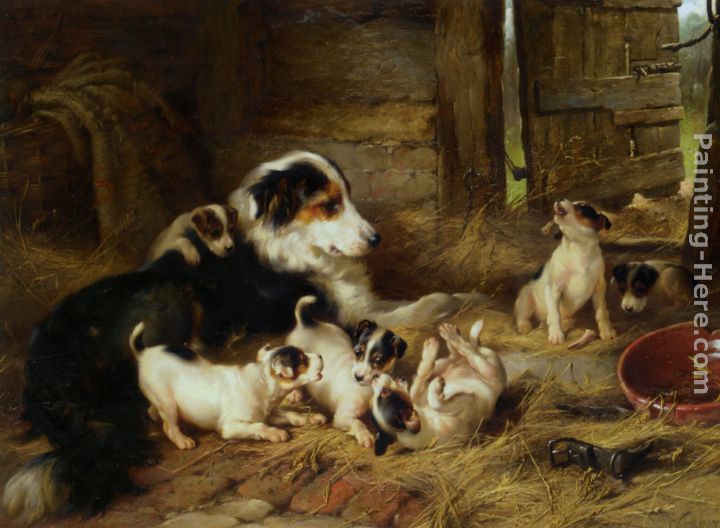 The Foster Mother painting - Walter Hunt The Foster Mother art painting The Foster Mother painting - Walter Hunt The Foster Mother art painting